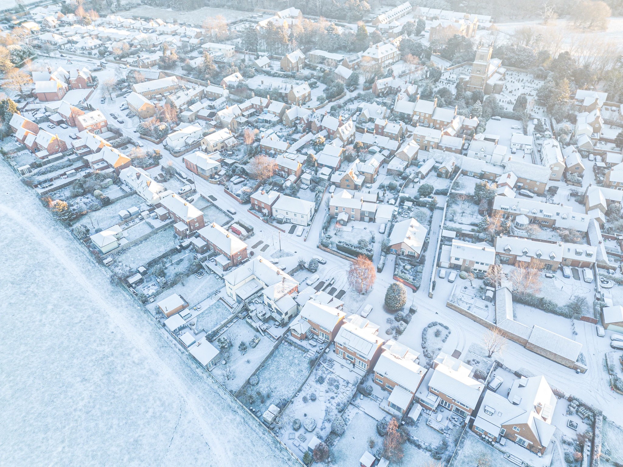 Ecton from the air